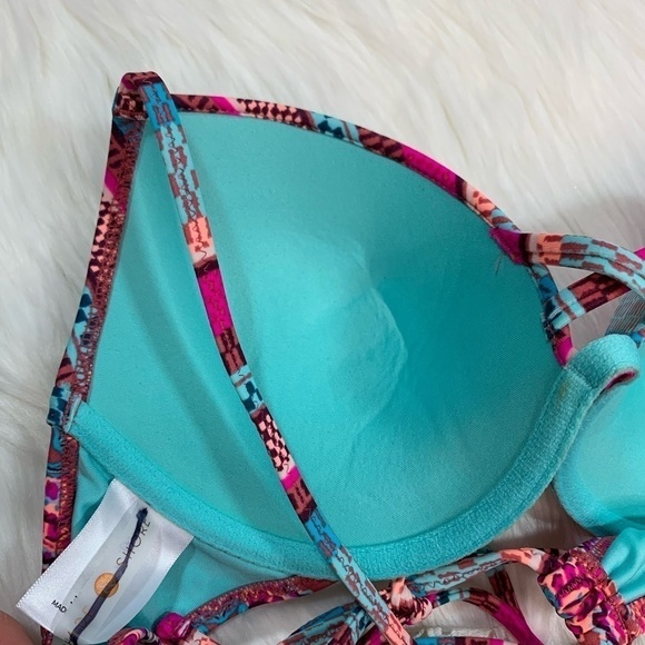 NWOT Shade & Shore Halter Push-up Bikini Top - Picture 10 of 12